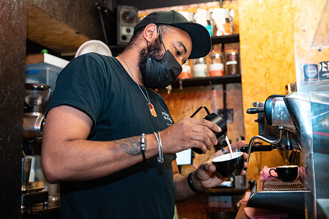 Coffee roasted by Perky Blenders in East London will be served up on The Tour (Pic: Joe Madden)